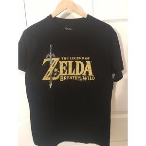 The Legend of Zelda Breath of the Wild Men's‎ Sz M Vintage T-Shirt Black